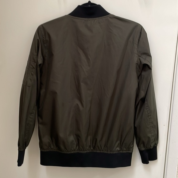 Distortion Bomber Jacket Youth Military Green size m 10/12 - Picture 4 of 4